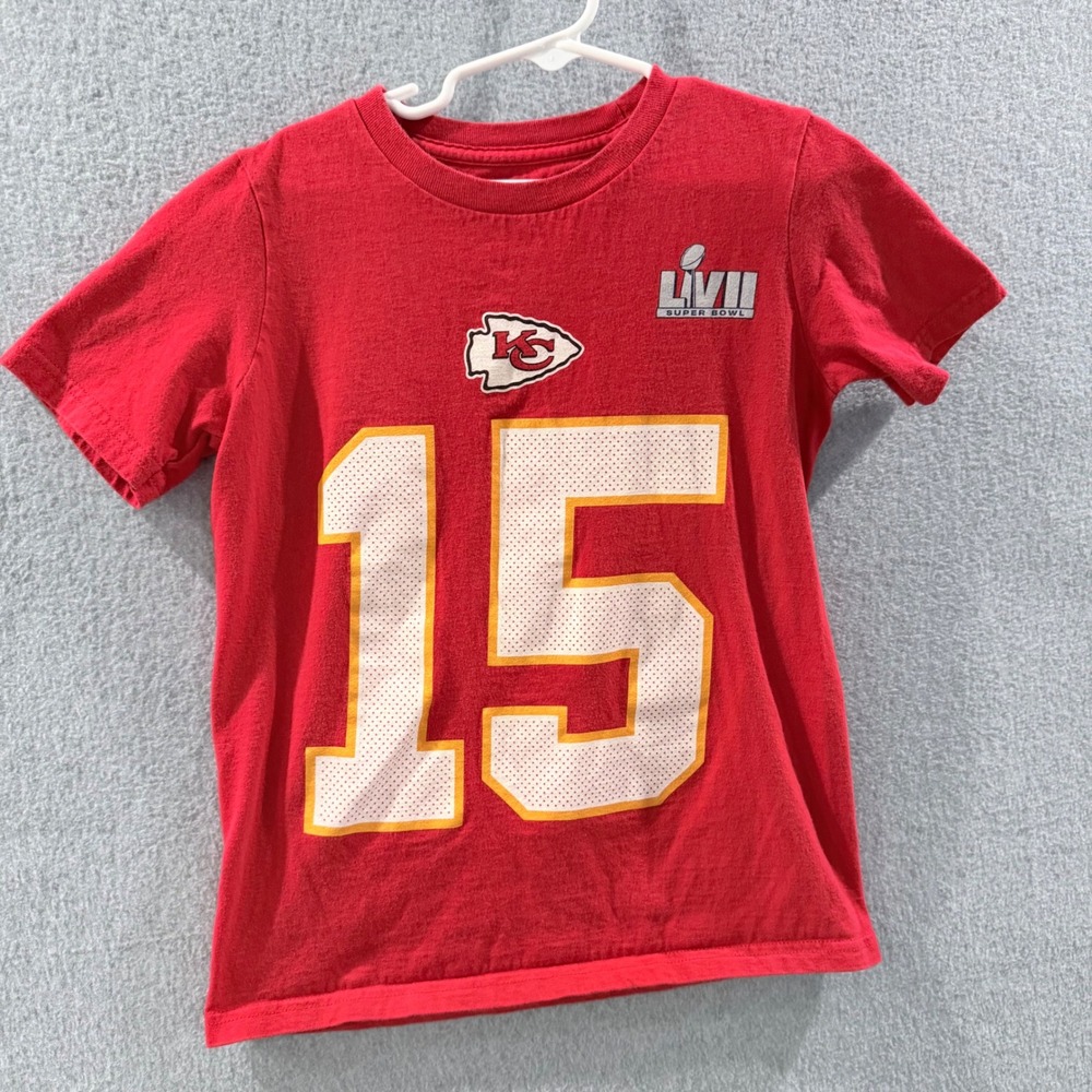 Nike Kids Kansas City Chiefs Patrick Mahomes Super Bowl LVII T-Shirt Red Small 8